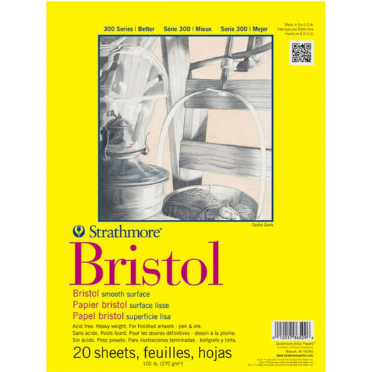 Strathmore 300 Series Bristol Smooth Pad 270gr 20 Sayfa 27.9 x 35.6cm