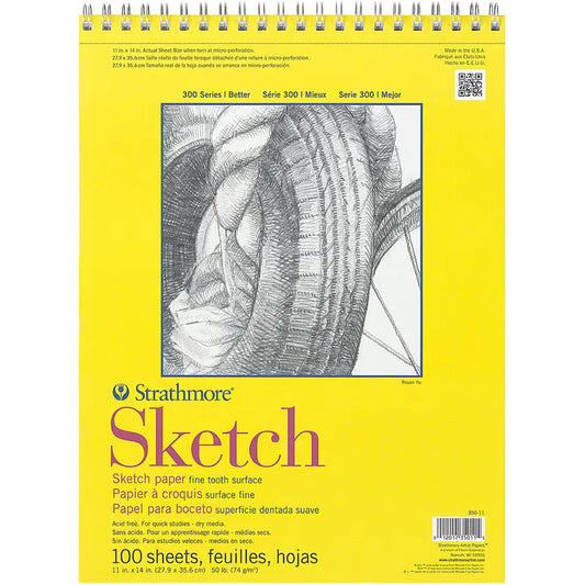 Strathmore 300 Series Sketch Pad 74gr 100 Sayfa 27.9 x 35.6cm