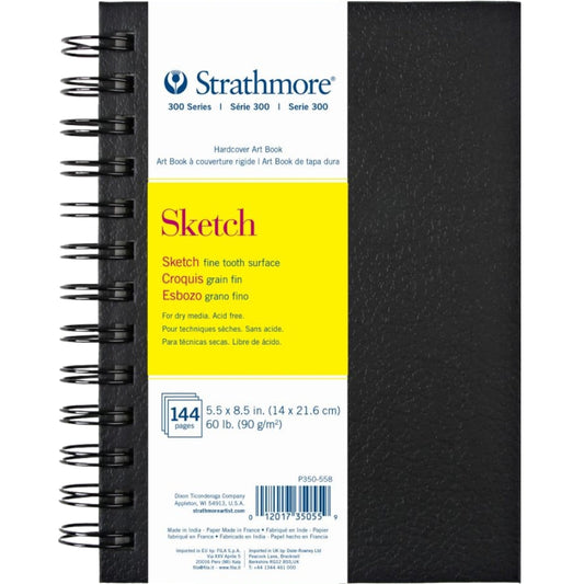 Strathmore 300 Series Sketch Book 90gr Spiralli 72 Sayfa 14 x 21.6cm