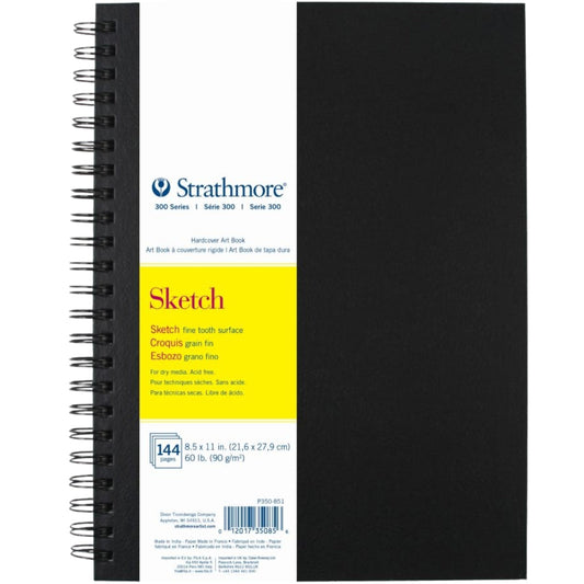 Strathmore 300 Series Sketch Book 90gr Spiralli 72 Sayfa 21.6 x 27.9cm
