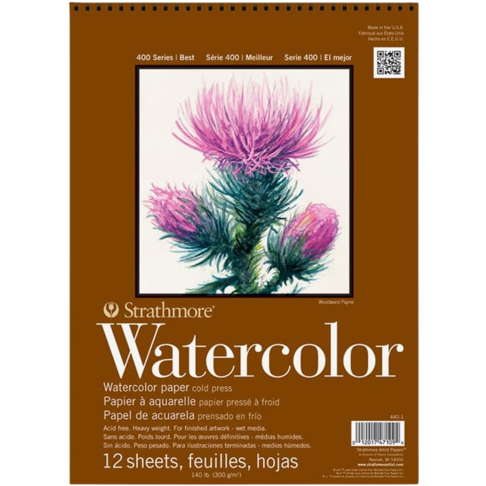 Strathmore 400 Series Watercolor Pad 300gr 12 Sayfa 22.9 x 30.5cm
