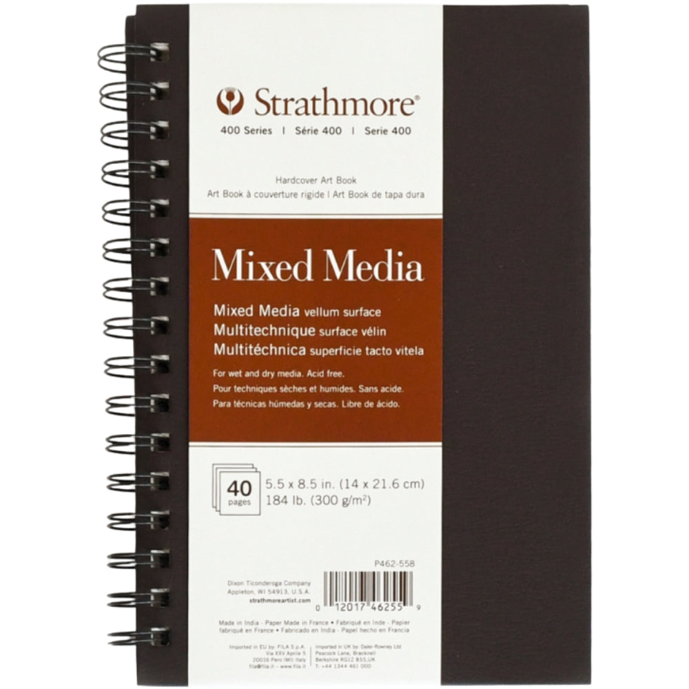 Strathmore 400 Series Mixed Media Book 300gr Spiralli 20 Sayfa 14 x 21.6cm