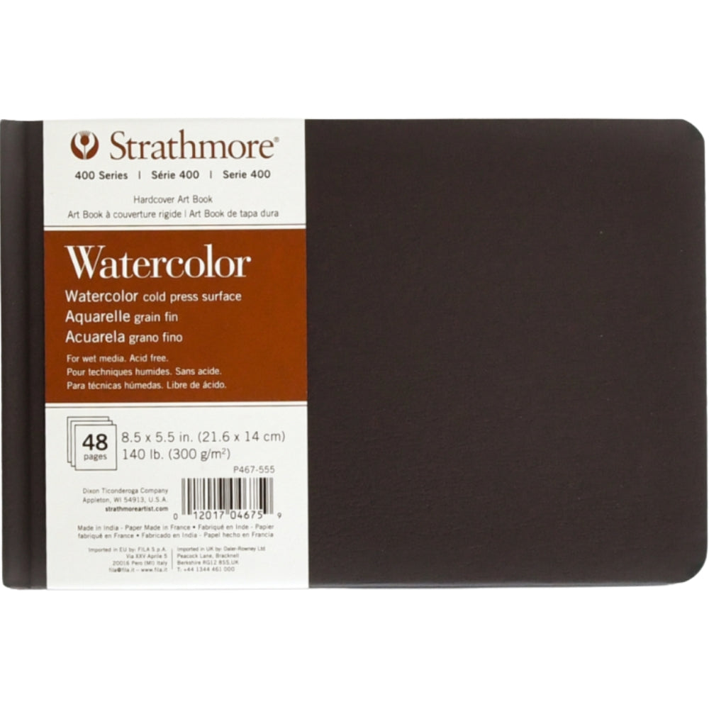Strathmore 400 Series Watercolor Book 300gr Kısa Kenarı Ciltli 24 Sayfa 14 x 21.6cm
