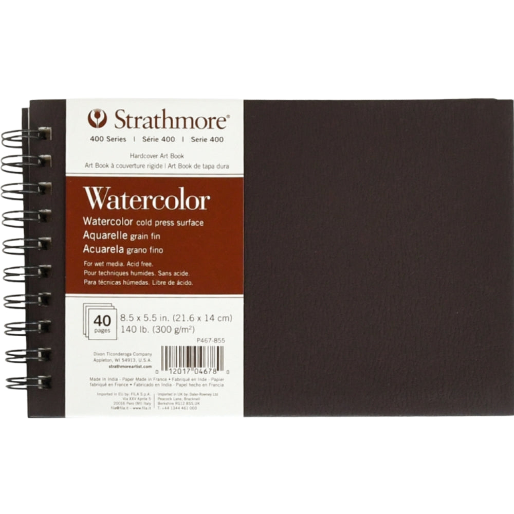 Strathmore 400 Series Watercolor Book 300gr Spiralli 20 Sayfa 14 x 21.6cm