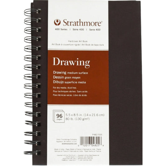 Strathmore 400 Series Drawing Book 130gr Spiralli 48 Sayfa 14 x 21.6cm