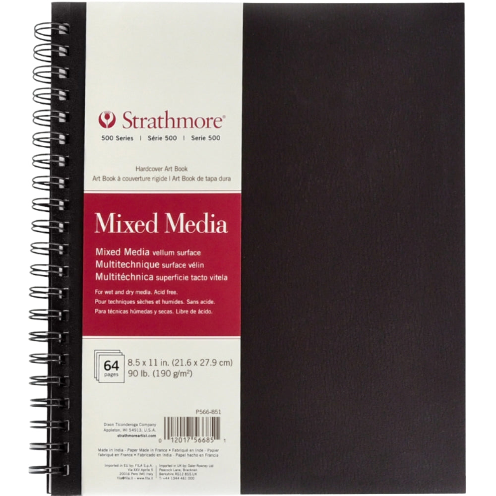 Strathmore 500 Series Mixed Media Book 190gr Spiralli 32 Sayfa 21.6 x 27.9cm