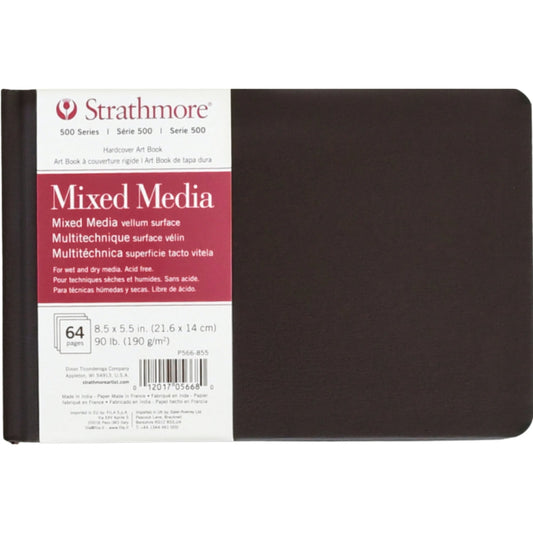 Strathmore 500 Series Mixed Media Book 190gr Kısa Kenarı Ciltli 32 Sayfa 14 x 21.6cm