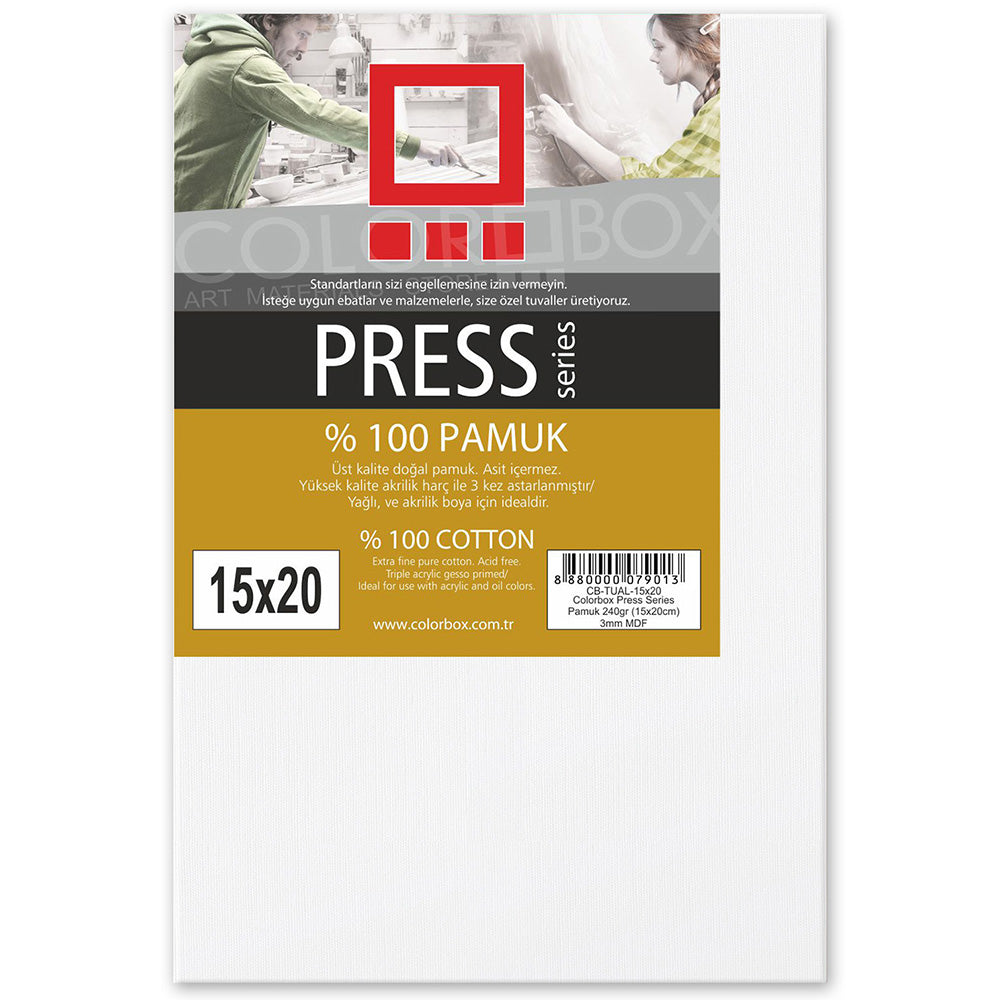 Colorbox Press Series Pamuk Tuval 3mm 15x20cm