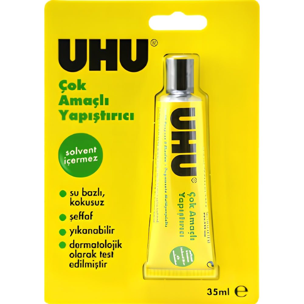 Uhu Çok Amaçlı Sıvı Yapıştırıcı 35ml (Solventsiz)