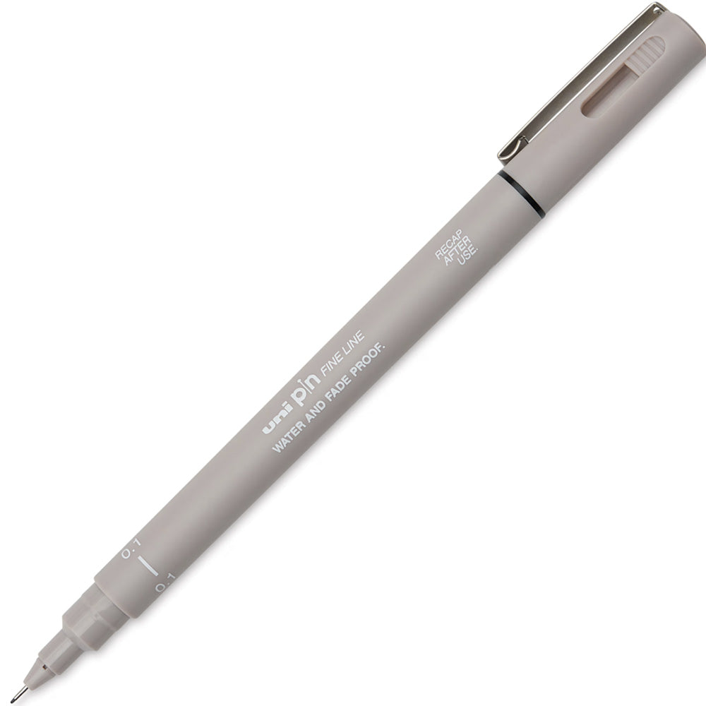 Uniball Fineliner Pin 0.1mm Akrilik Uçlu Kalem Koyu Gri