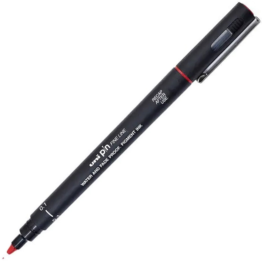 Uniball Fineliner Pin 0.1mm Akrilik Uçlu Kalem Kırmızı
