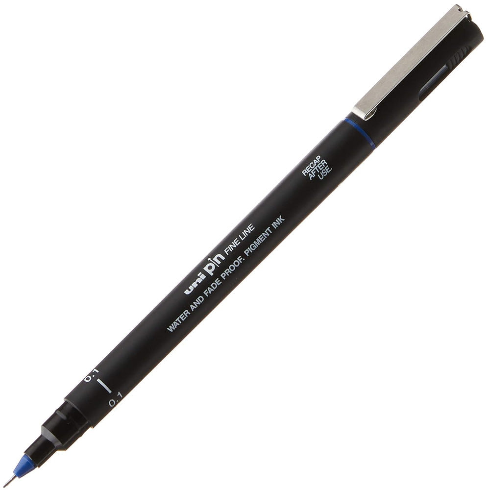 Uniball Fineliner Pin 0.1mm Akrilik Uçlu Kalem Mavi
