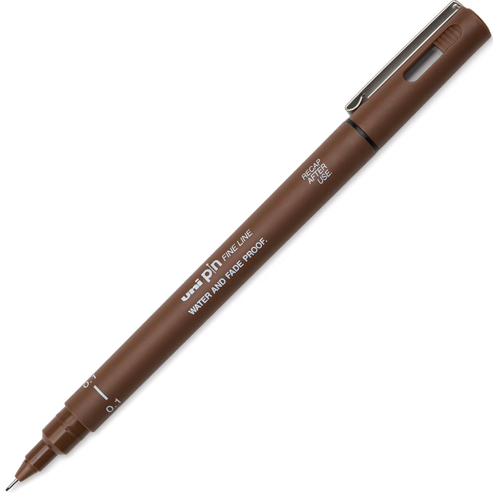 Uniball Fineliner Pin 0.1mm Akrilik Uçlu Kalem Sepia