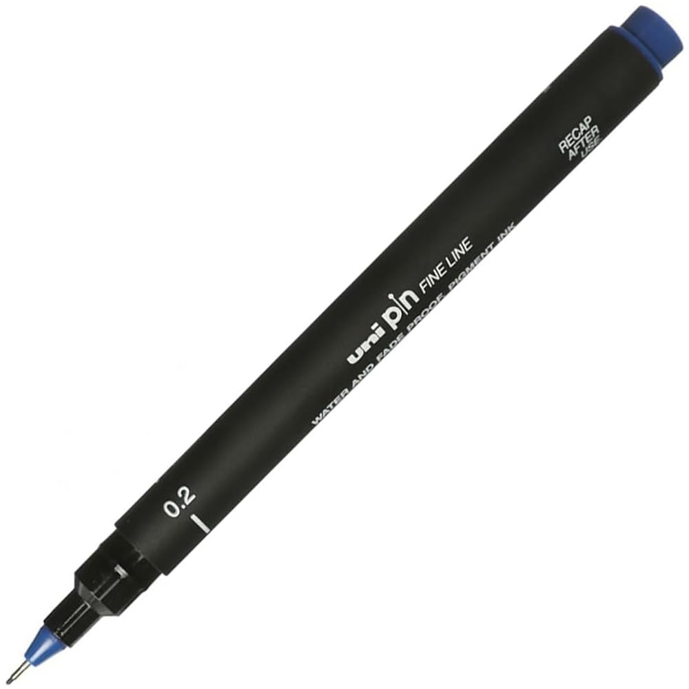 Uniball Fineliner Pin 0.2mm Akrilik Uçlu Kalem Mavi