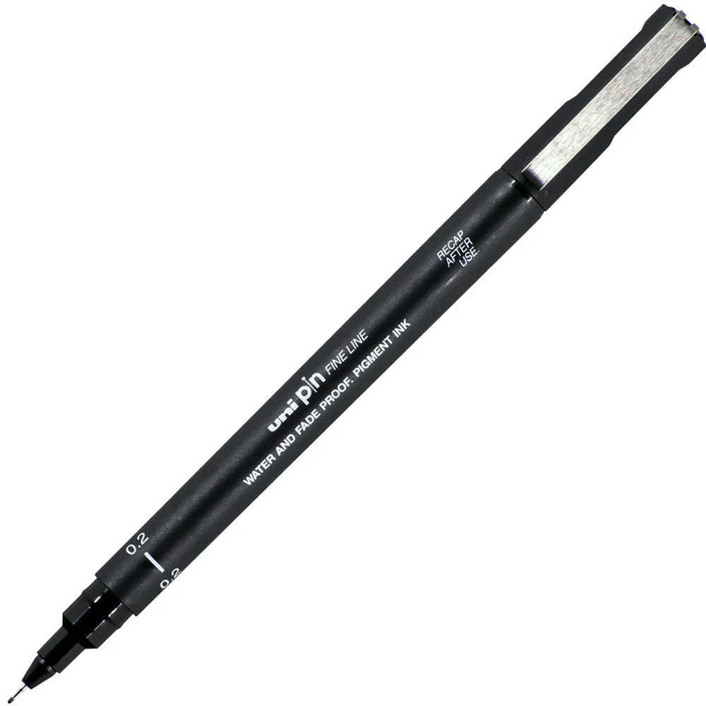 Uniball Fineliner Pin 0.2mm Akrilik Uçlu Kalem Siyah