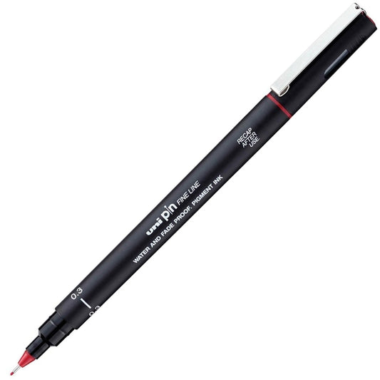 Uniball Fineliner Pin 0.3mm Akrilik Uçlu Kalem Kırmızı