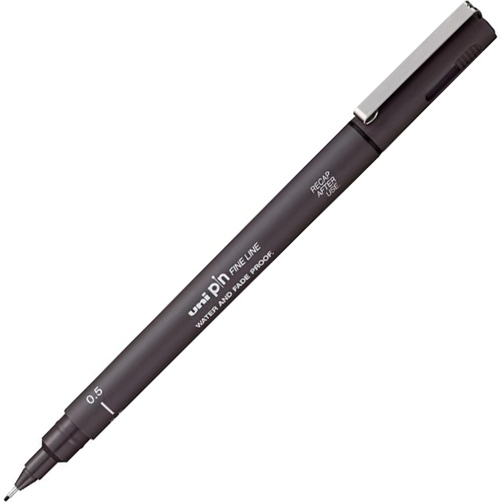 Uniball Fineliner Pin 0.5mm Akrilik Uçlu Kalem Koyu Gri