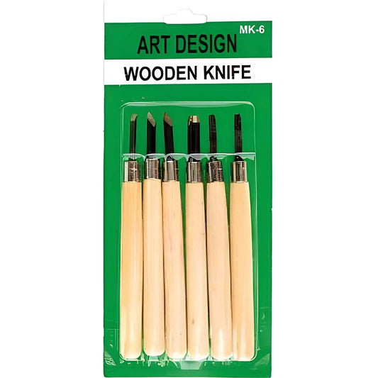 Art Design Ahşap Oyma Seti 6'lı