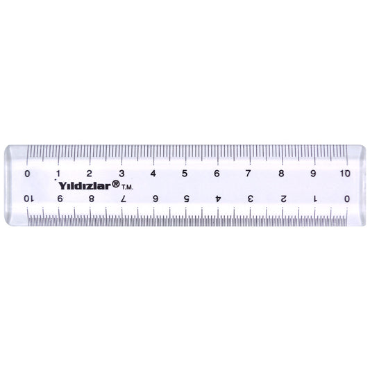 Yıldızlar Plastik Cetvel 10cm (Cep Desimetre)