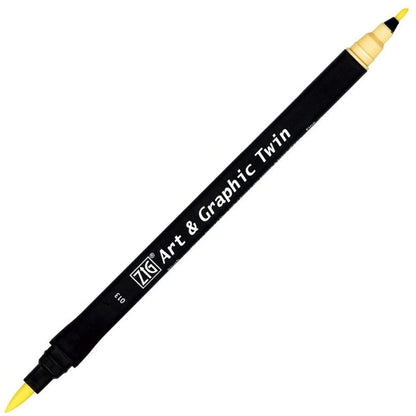 Zig Art&Graphic Twin Tut-80 Pale Yellow 013