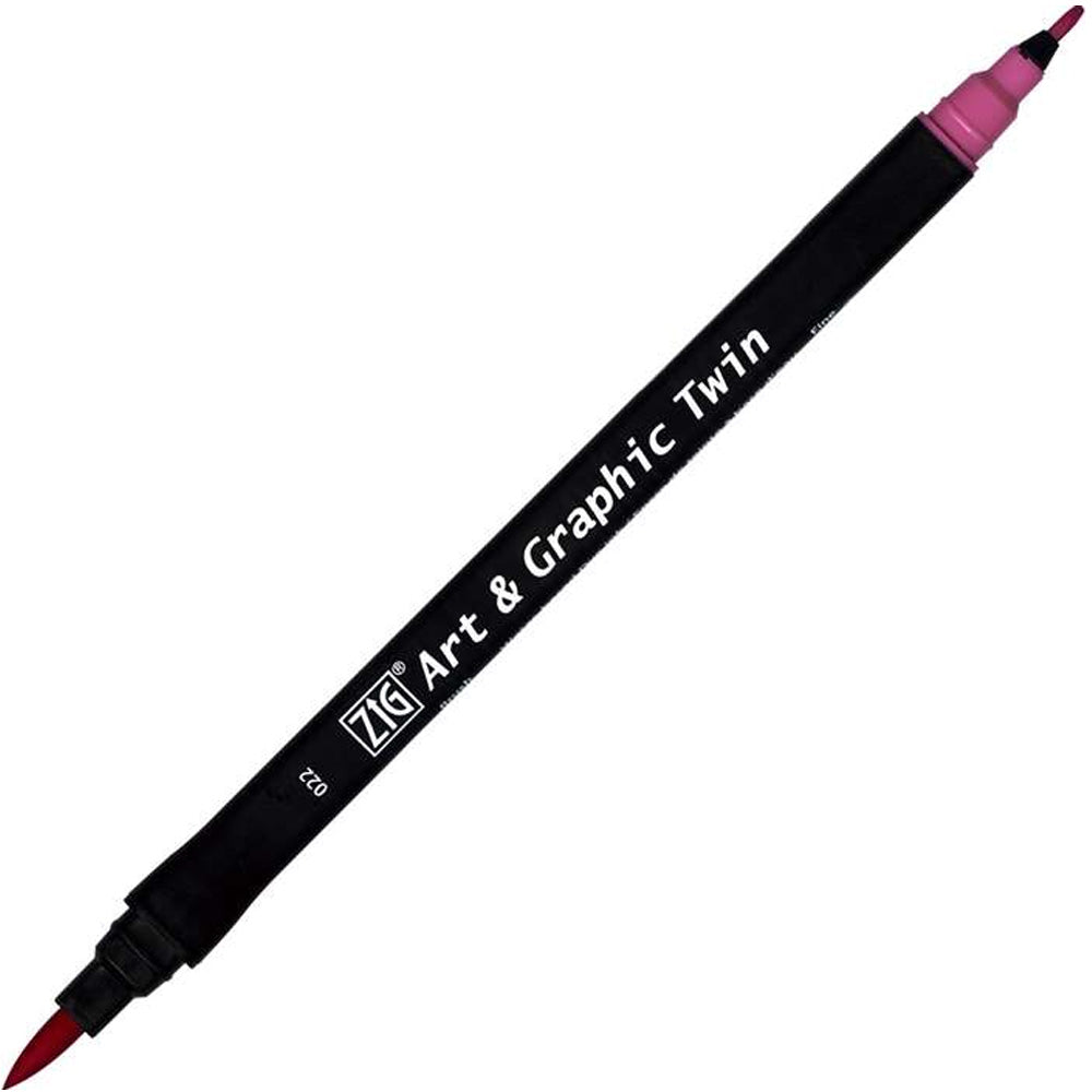 Zig Art&Graphic Twin Tut-80 Dark Pink 022