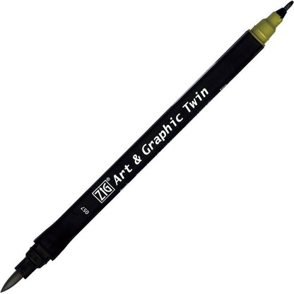 Zig Art&Graphic Twin Tut-80 Olive Green 057