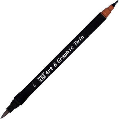 Zig Art&Graphic Twin Tut-80 Brown 072