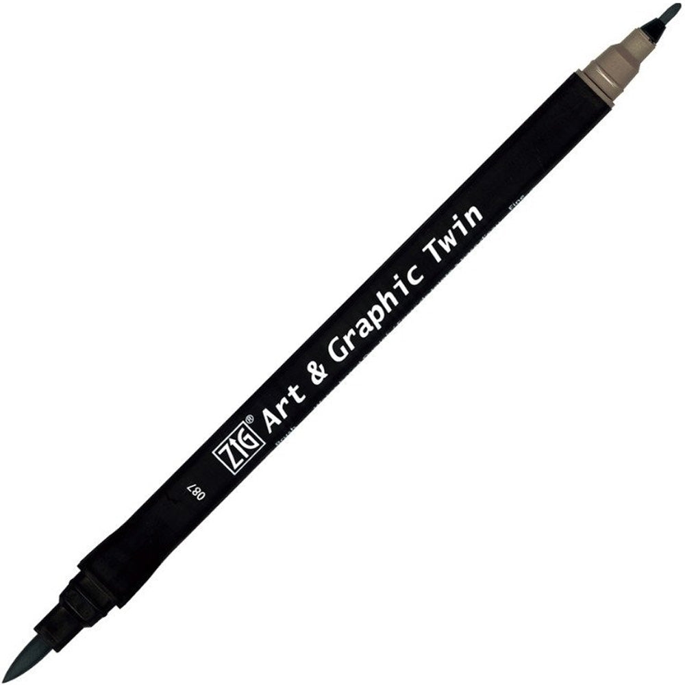 Zig Art&Graphic Twin Tut-80 Gray Brown 087