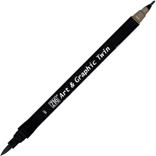 Zig Art&Graphic Twin Tut-80 Gray Brown 087