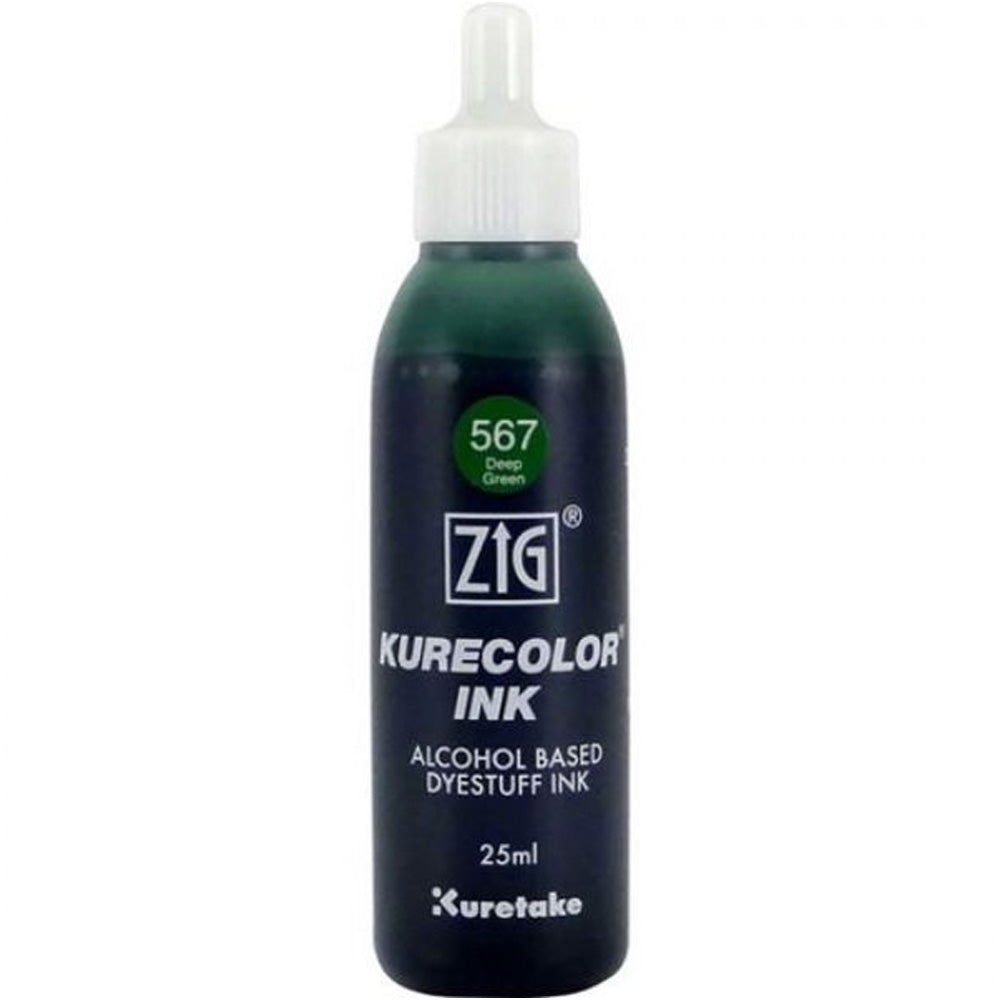 Zig Kurecolor Mürekkep 25ml 567 Deep Green