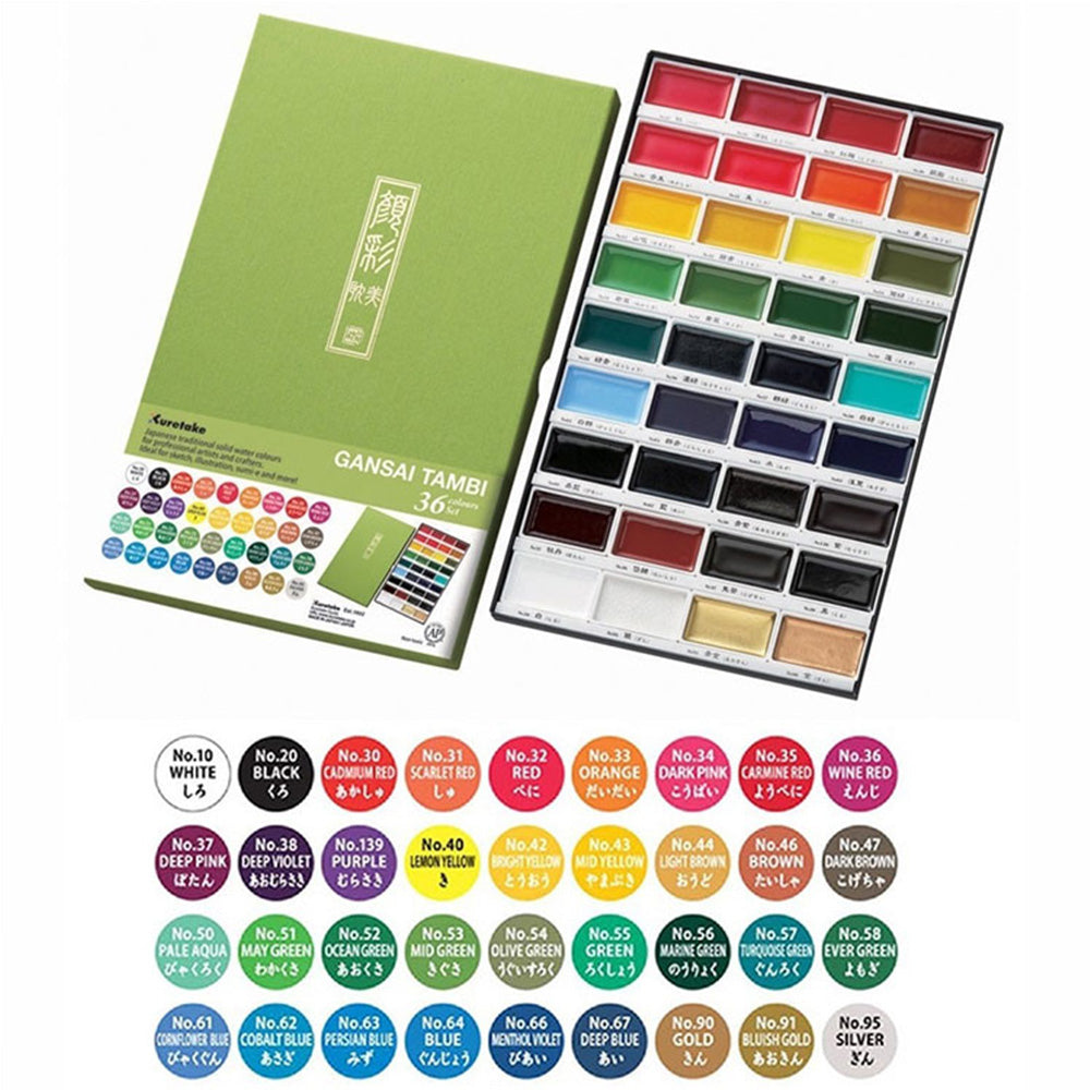 Zig Watercolour Gansai Tambi 36'lı Set