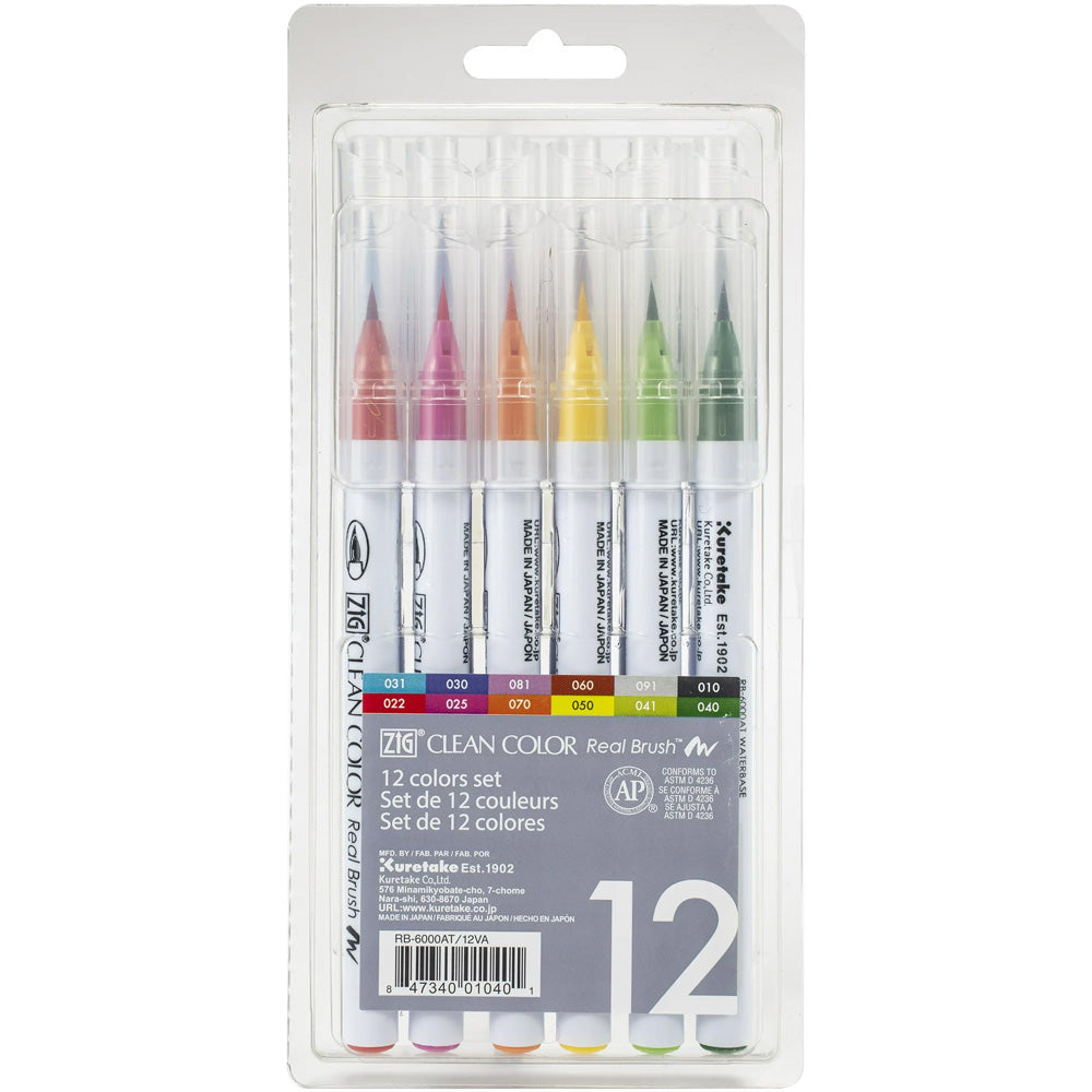 Zig Rb-6000At Clean Color Real Brush 12'li Set
