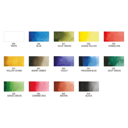 Zig Watercolour Transparent 14'lü Set