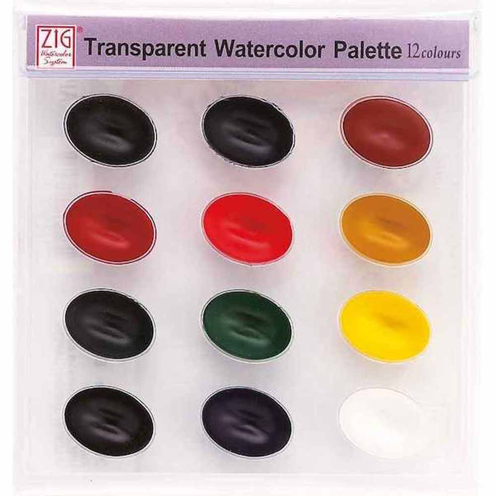 Zig Watercolour Pallette 12'li Set