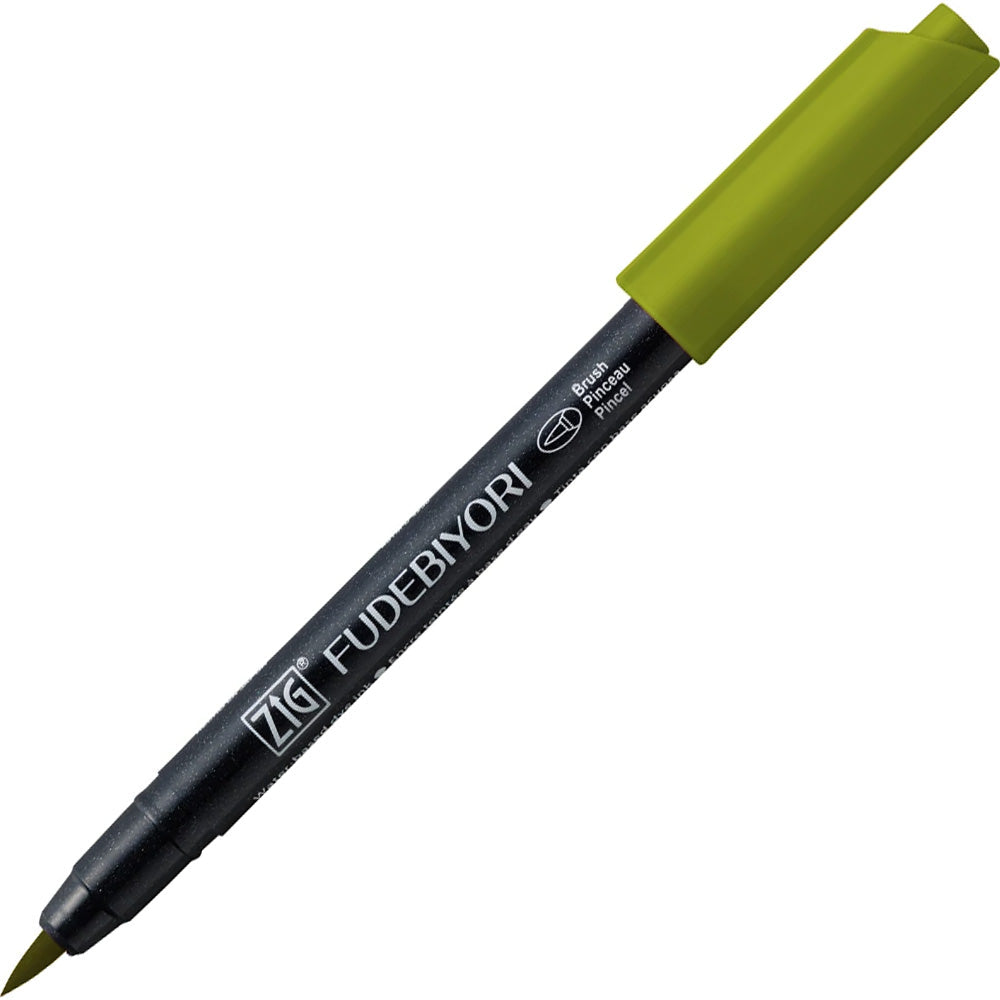 Zig Fudebiyori Brush Cbk-55N Olive Green 43