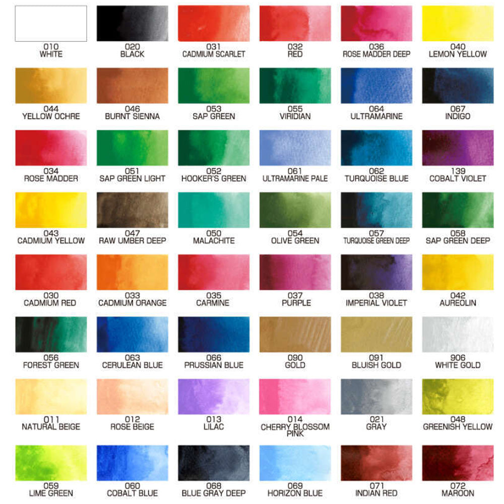 Zig Watercolour Gansai Tambi 48'li Set