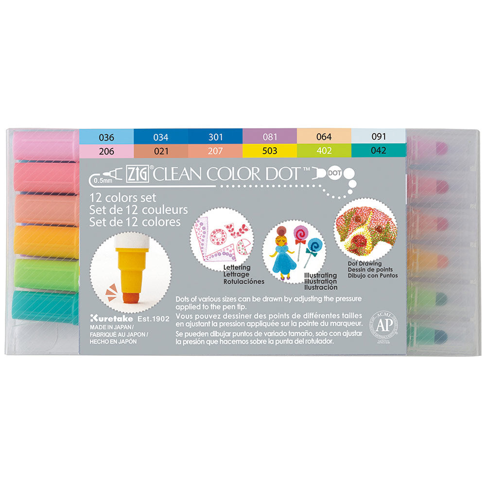 Zig Clean Color Dot TC-6100 12'li Set