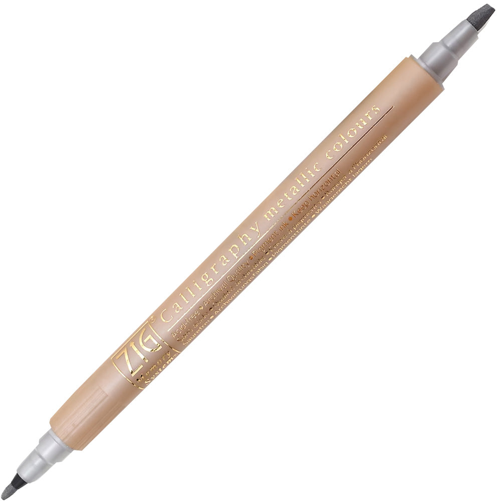 Zig Ms-8400 Calligraphy Pen Metallic 102 Silver