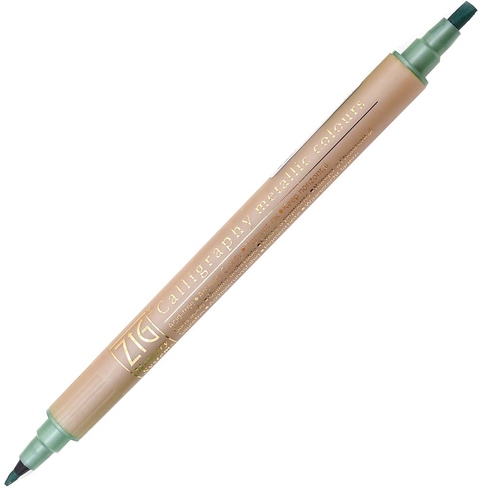 Zig Ms-8400 Calligraphy Pen Metallic 121 Green