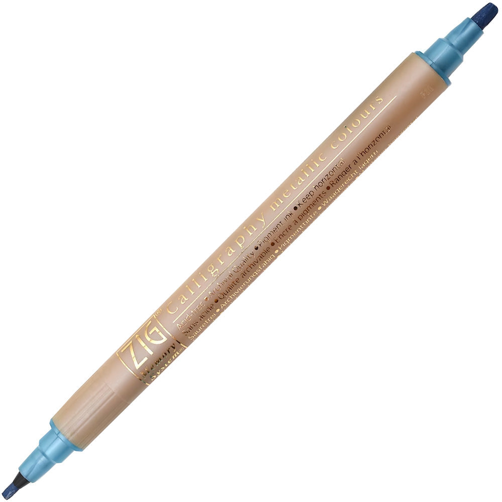 Zig Ms-8400 Calligraphy Pen Metallic 125 Blue