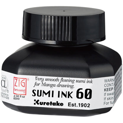 Zig Cartoonist Sumi Ink 60ml (Black)
