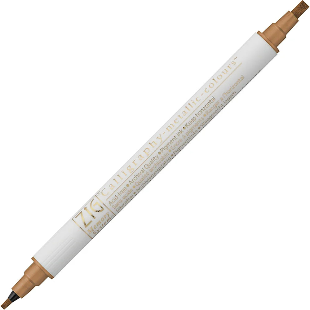Zig Ms-8400 Calligraphy Pen Metallic 123 Copper