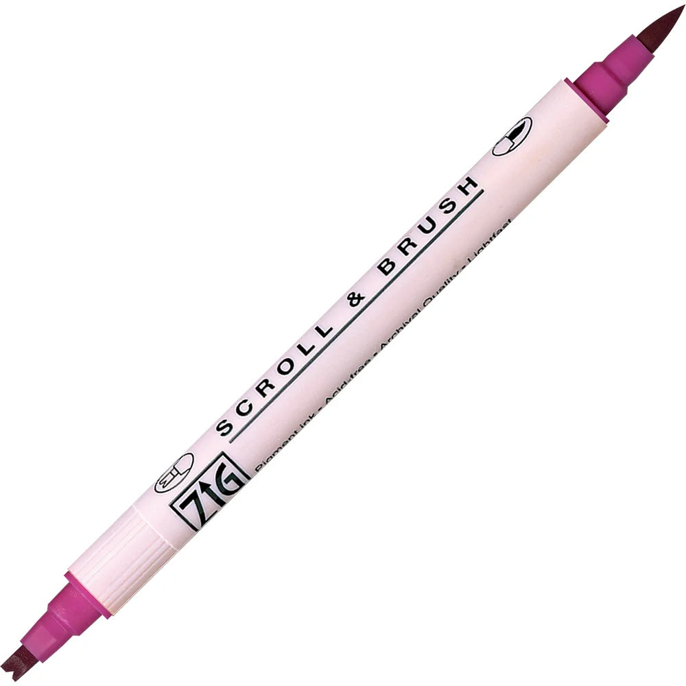 Zig Ms-5000 Scroll & Brush 025 Pure Pink