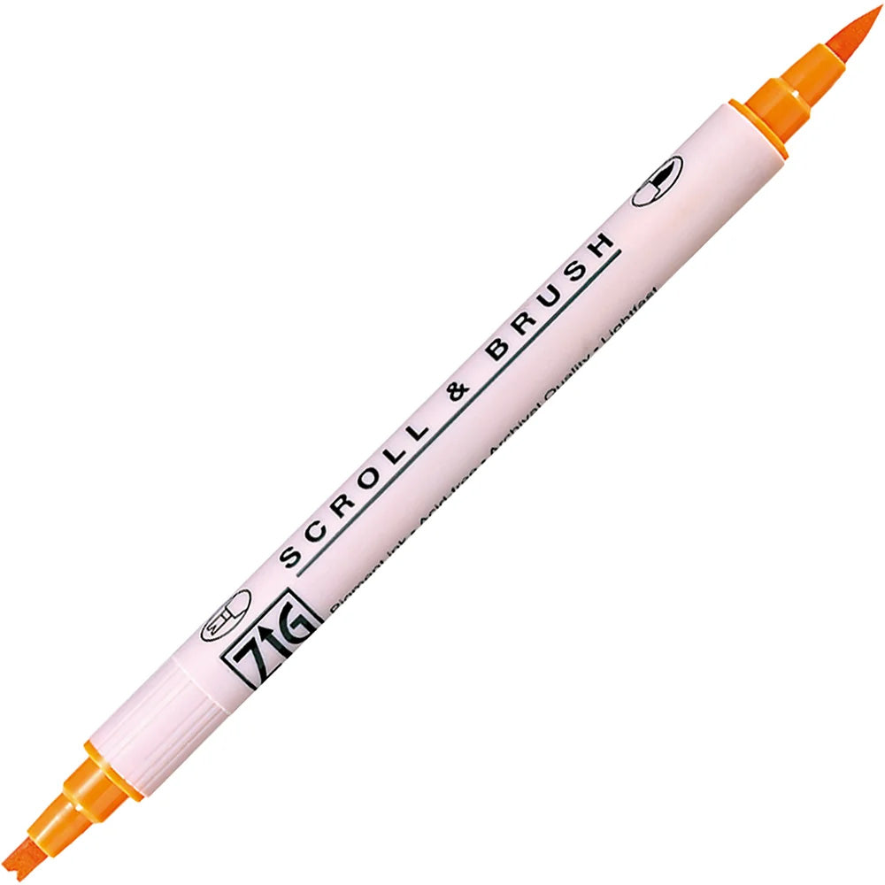 Zig Ms-5000 Scroll & Brush 070 Pure Orange