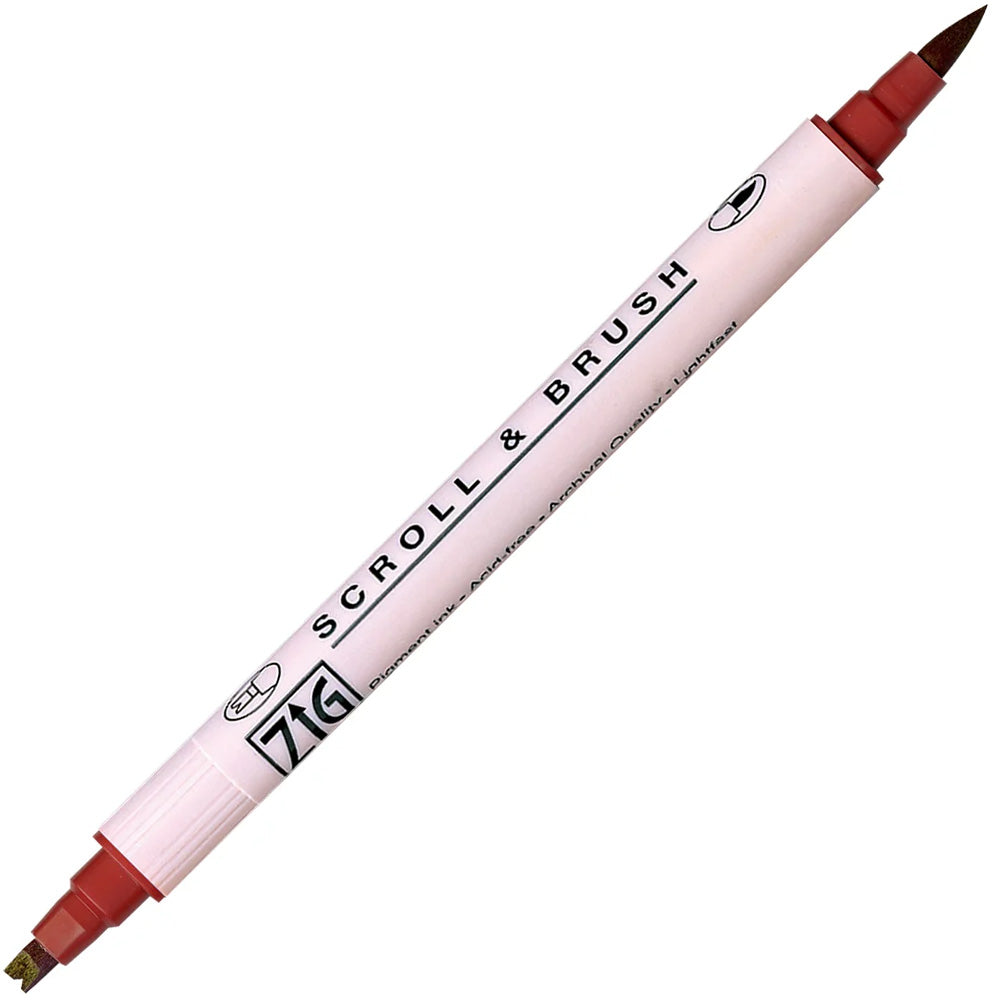 Zig Ms-5000 Scroll & Brush 203 Antique Burgundy
