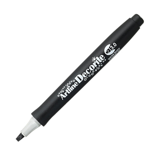 Artline Decorite Chisel Type Kesik Uçlu Marker Siyah