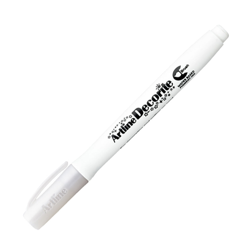 Artline Decorite Brush Marker Esnek Fırça Uçlu Kalem Beyaz