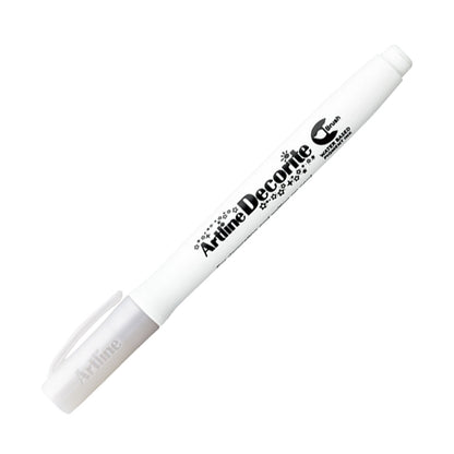 Artline Decorite Brush Marker Esnek Fırça Uçlu Kalem Beyaz