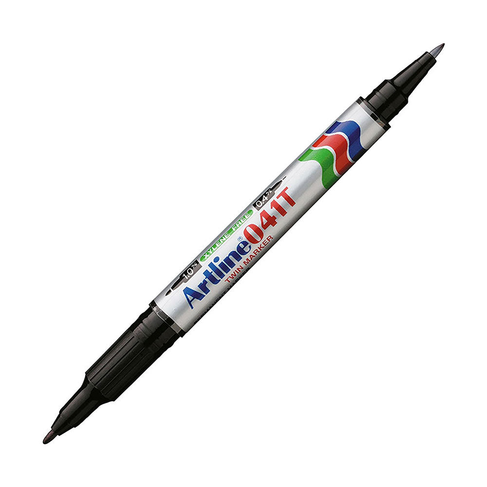 Artline 041T Twin Marker İki Uçlu Permanent Markör 0.4-1.0mm Siyah