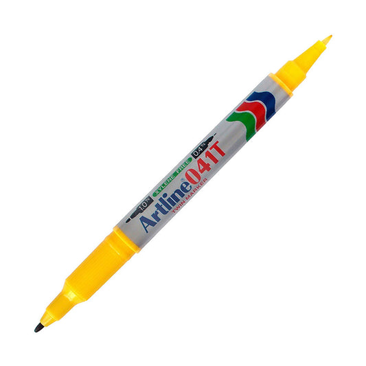 Artline 041T Twin Marker İki Uçlu Permanent Markör 0.4-1.0mm Sarı